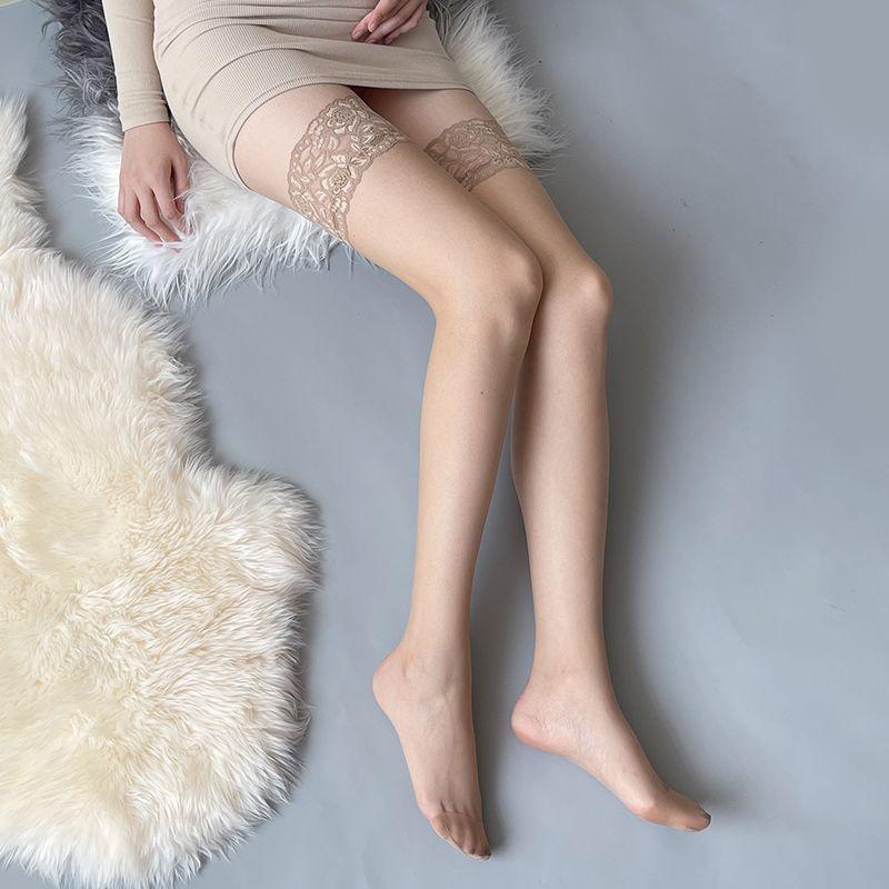 Lace Stockings Lolita High Tube Knee Socks White Lace Mid Tube Lust Lolita Vintage Jk Black Silk
