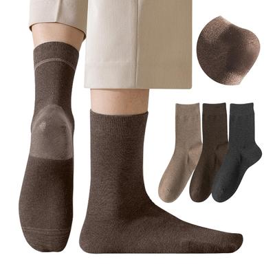 TSGarden Set of Moisturizing Gel Heel Socks for Heel Moisturizing Gel Socks for Preventing and Split Solid Socks for and Sizes Men's 3-Pair Care.