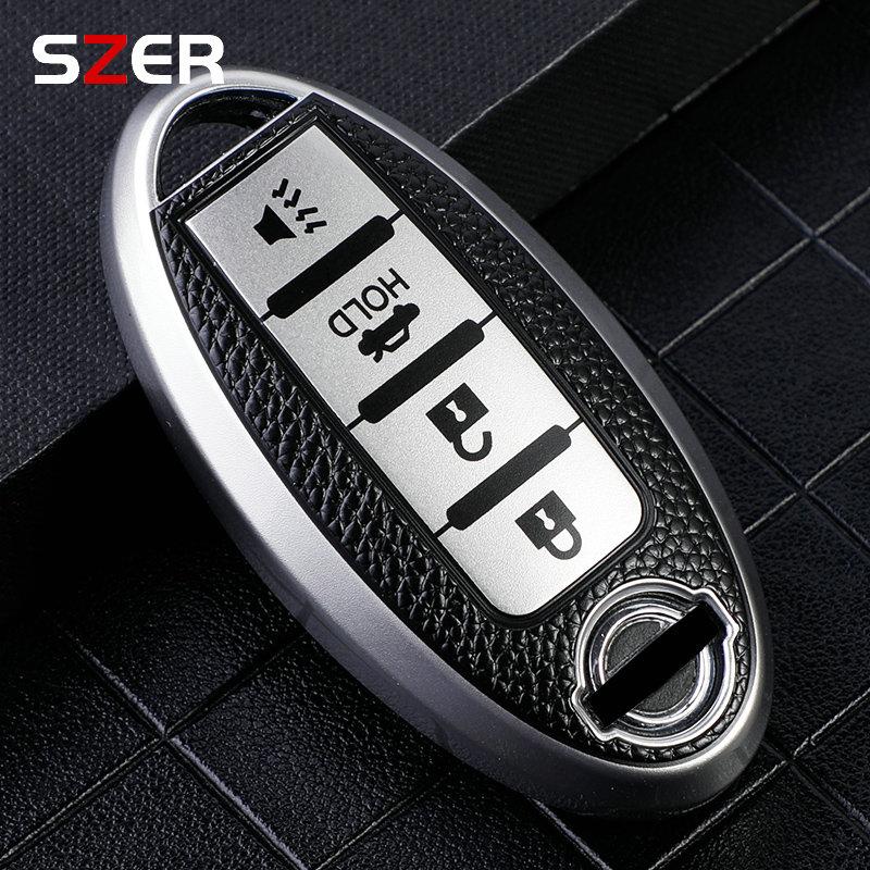 3 4 buttons Car Key Case Cover for Nissan Leaf Micra Qashqai J11 J10 X Trail T32 Versa Note Patrol Key Fob Cover Accessories