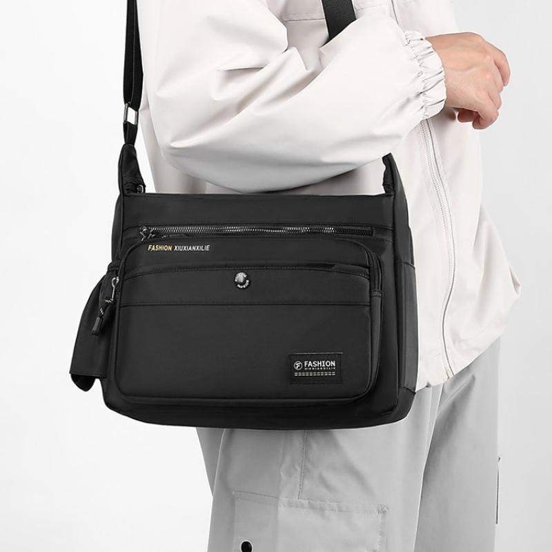 New Men Crossbody Bags Male Nylon Shoulder Bags Boy Messenger Bags Man Handbags For Travel Casual Large Satchel