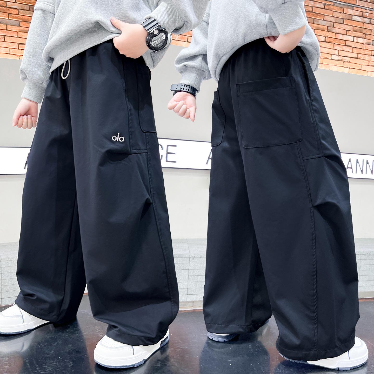 

Boys Cargo Pants - Autumn 2025 Collection: Casual Long Pants for Middle and Big Kids 170cm