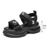 2025 New Summer Platform Sandals Women Wear Comfortable Velcro High-heeled Sports Sandals Soft Sole Not Tired Feet