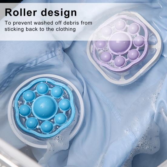 6Pcs Floating Hair Filter Washing Machine Reusable Lint Trap Hair Catcher Hair Remover Laundry Tool for Washing Machine