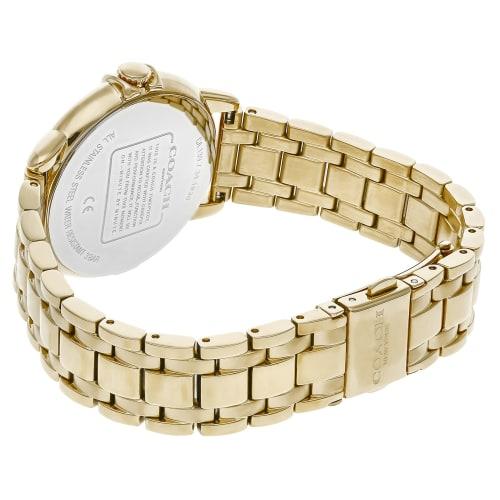 Coach ARDEN Watch, 36mm, Women's, Gold, White Dial, Quartz Movement, Water Resistant, Mineral Glass, 14503599