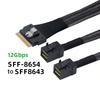 Server Array Card Splitter Cable Slim SAS SFF8654 8i 74PIN Host To 2 Mini SFF8643 4i HD36PIN Target 12Gbps Router Wire Converter