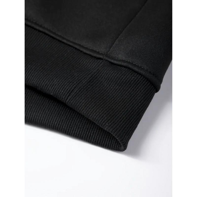 Men's Fleece-lined Sweatshirt - New Autumn/winter Collection - Casual Sports Crewneck Pullover - Gk | Minimalist Letter Print Base Layer
