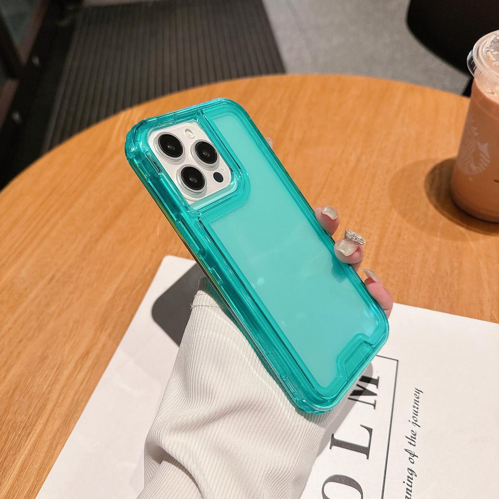 Colorful Three-in-one Four-corner Anti-fall Phone Case for IP16promax/ for IPhone15PRO Premium