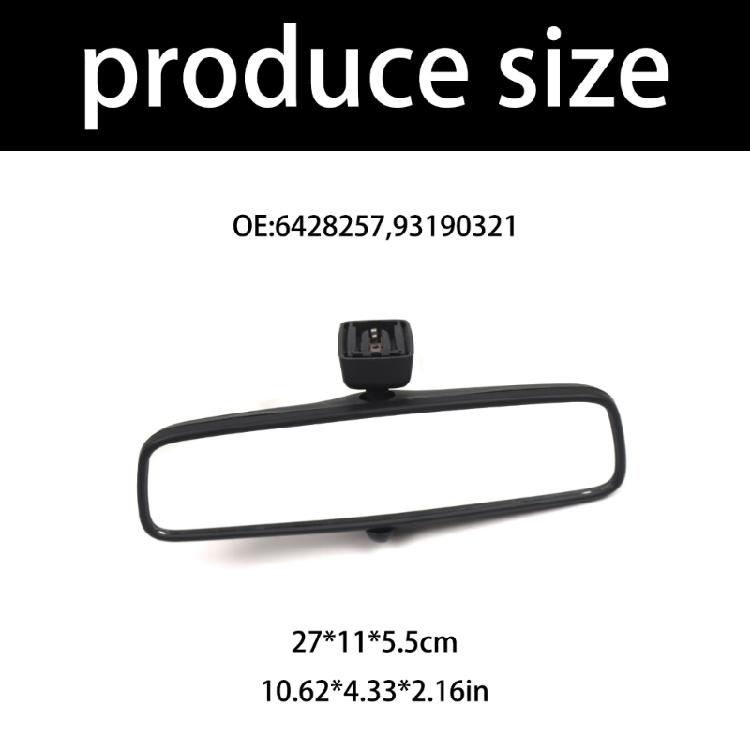 Non Auto Dimming Rear View Mirror Replacements Plastic Manual Rearview Mirror Replaces 6428257 93190321 for Vauxhall
