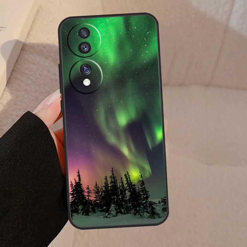 

Northern Lights For Honor Magic V5 5 6 7 Pro Case For Honor 200 400 Lite 50 70 90 X8a X8b X9a X9b X9c Cover Honor 400