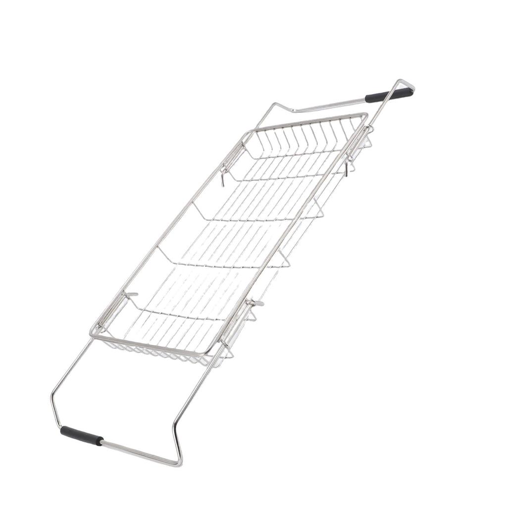 Dish Drying Rack 36cm To 55cm Expandable Space Saving Stainless Steel Dish Drainer for Kitchen Countertop