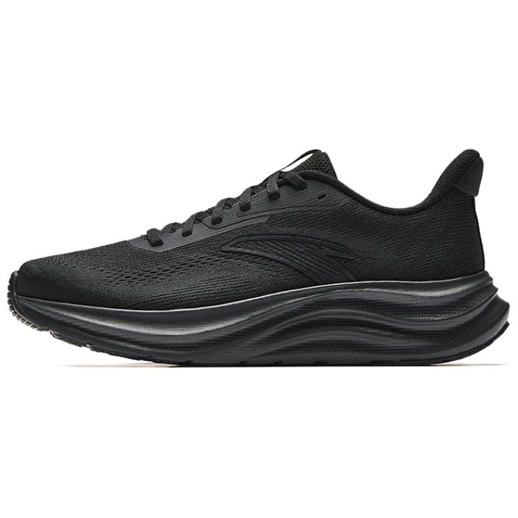 Anta Light Cloud 2 Comfortable Trendy Shock Absorbing Breathable Low Top Casual Running Shoes Men Sneakers Basic-Black 112535509R-3