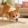 Indestructible Dog Tug Toys Spatula Shaped Chew Toy with Braided Fabric Rope Interactive Puppy Teething Durable Chewing Toy Pet Molar for