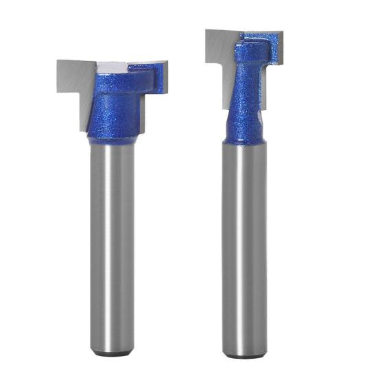 

Yousheng 1/4 inch 6mm Shank T-slot Alloy Keyhole Slotting Milling Cutter Wood Router Bit