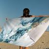 Stylish Marble Anime Beach Swimming Towel Soft Absorbent Washcloth Children's Gifts For Kids Travel Camping Gym