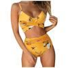 Women's Striped Printing Padded Push Up 2 Piece Bikini Sets Swimsuits Beachweart