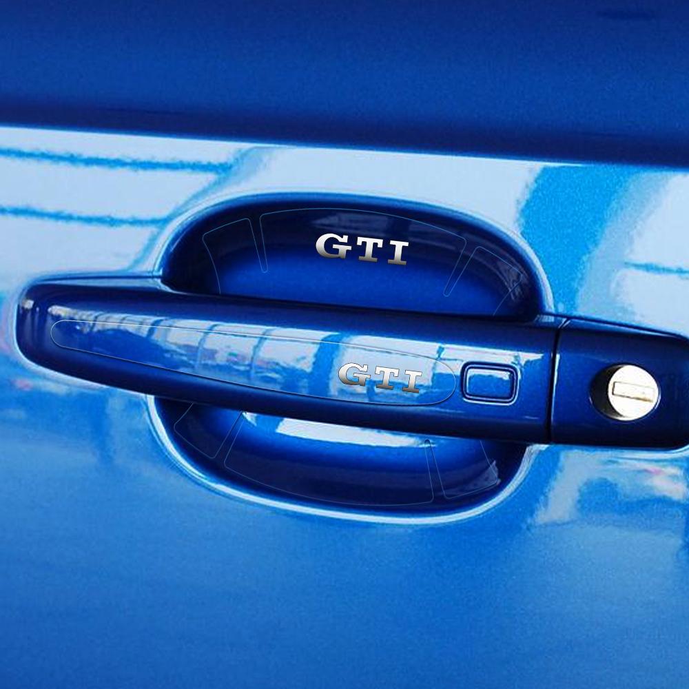 8Pcs Anti-scratch Car Door Handle Bowl Protection Film Sticker For Volkswagen VW GTI Golf 6 MK7 Polo Tiguan Passat Jetta Lavida CWU1