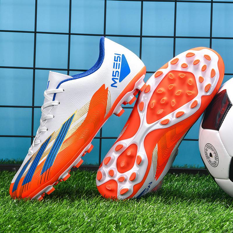 

Messi s new football shoes boys and girls students long nails tf broken nails adult grass training sneakers 45