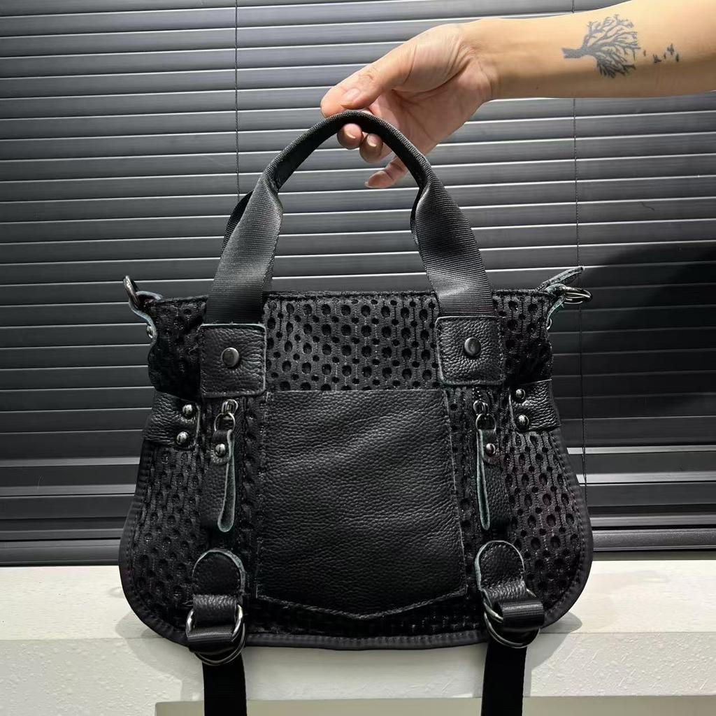 Ladies Hottie Splicing Tote Bag Street Punk Style Messenger Bag