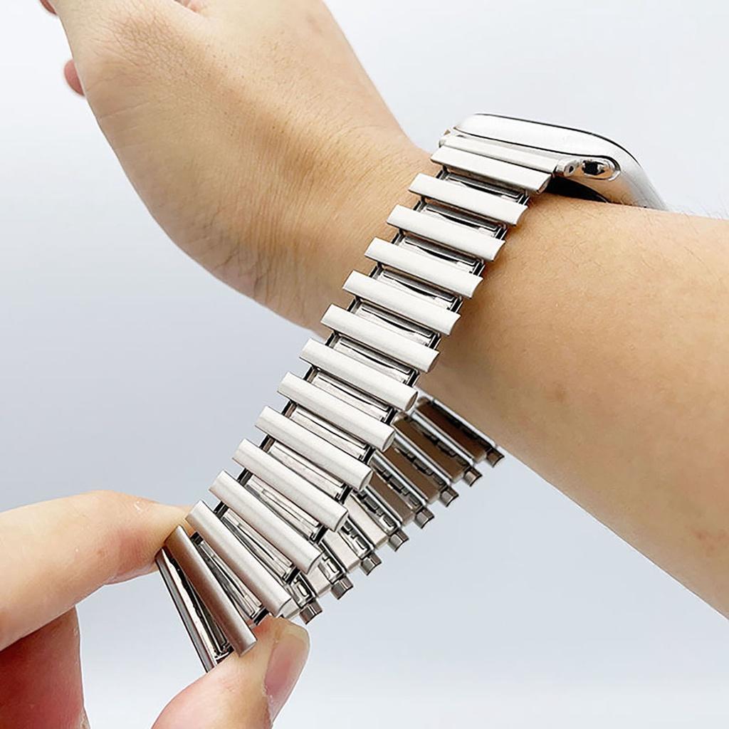 Elastic Watchband for Iwatch Ultra 2 49mm 40mm 44mm 42mm 45mm Stainless Steel Band Apple Watch Series 9 8 7 6 5 4 3 Se Expansion
