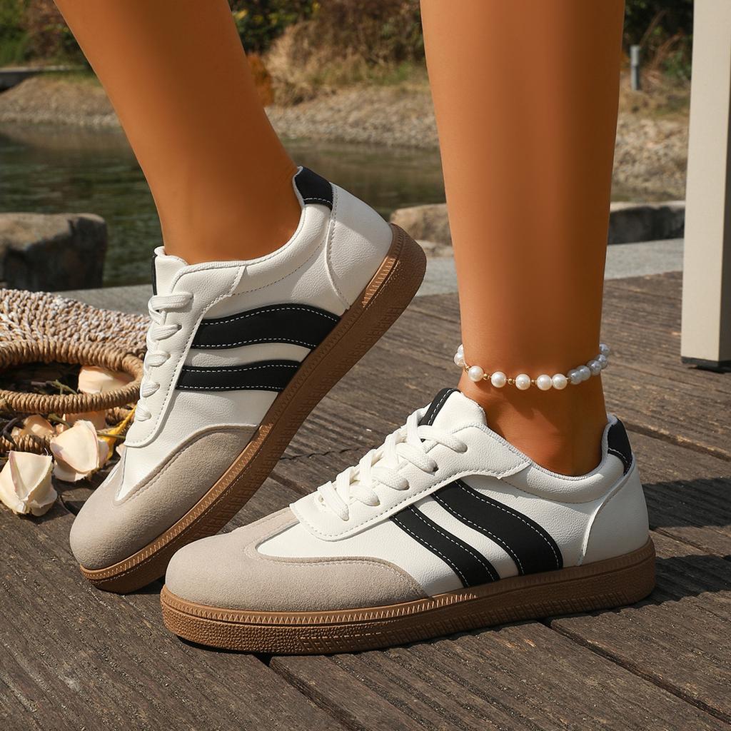 Adidași de damă la modă Nouă modă Tendință de primăvară Adidași casual cu talpă plată Femei Nouă modă Confort Pantofi cu platformă vulcanizați pentru femei