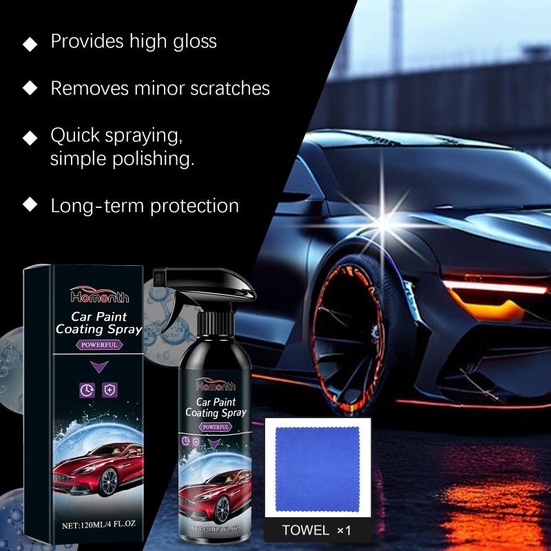 Agente antiincrustante e à prova d'água, spray de revestimento de pintura automotiva multifuncional, agente de manutenção de revestimento, manutenção de pintura de carro