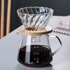 Kaffekanna set för handbryggning i glas kaffefilterkopp delningskanna bryggkanna kaffetillbehör