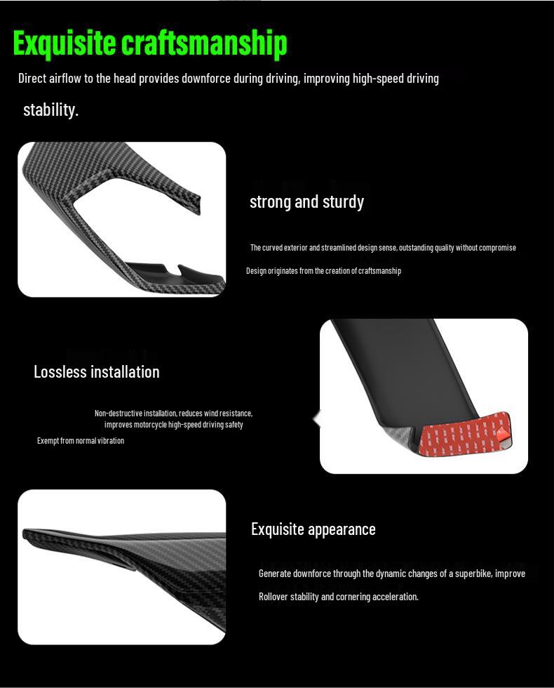 Kawasaki ZX-25RSE, ZX-4R, ZX-4RR Motorcycle Wind Deflector Side Wing Fairing (2021-2025)