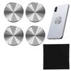 EdisonBrain Metal Plate Silver Smartphone Fixing Adhesive Wiping Cloth Included