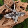 Collier avec pendentif ailes d'ange mystique gothique rétro pour hommes et femmes, bijoux tendance punk hip-hop, cadeau