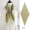 Spring new retro 111 mulberry silk silk scarf fashion temperament silk double crepe lace rhombus scarf accessories