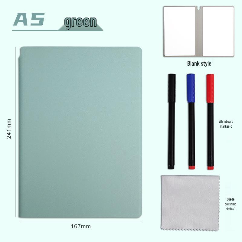 A4 Erasable Whiteboard Notebook: Portable A5 Writing & Memo Board for Learning and Drafting