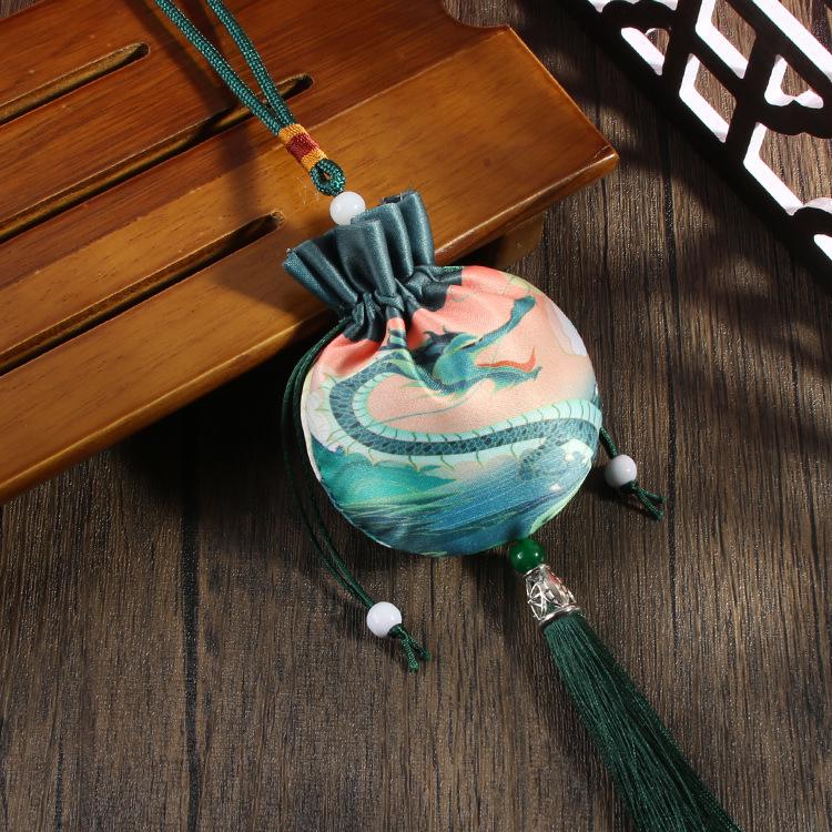 Chinese Mugwort Sachet: Traditional Herbal Mosquito Repellent Car Ornament - Dragon Boat Festival Pendant