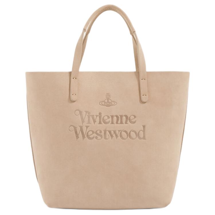 

Vivienne Westwood West Queen Studio Logo Open Tote Bag Women tote bags Beige 4205007PUL00DQC402 Basic Set (Bag+Dust Bag)