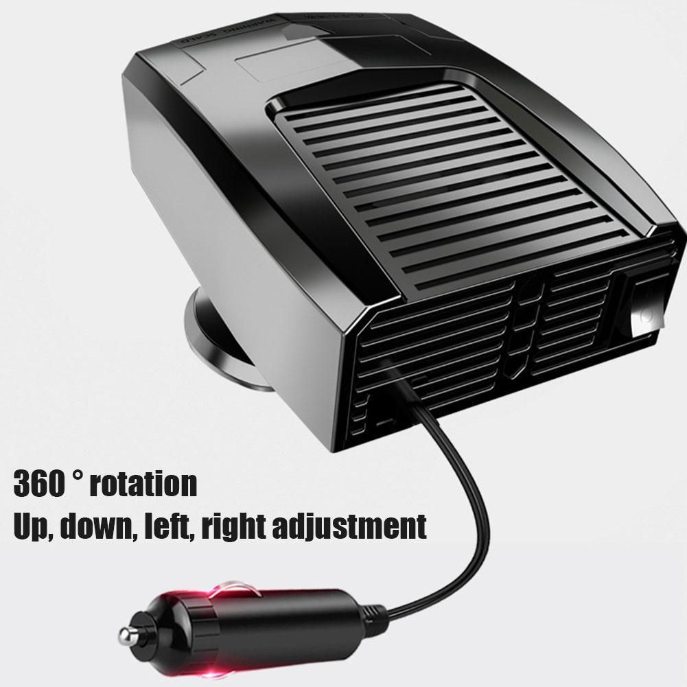 12V Car Heater Winter Car Windshield Fast Heating Defrost Defogger 360 Degree Rotation Auto Heater For Interior Accessories