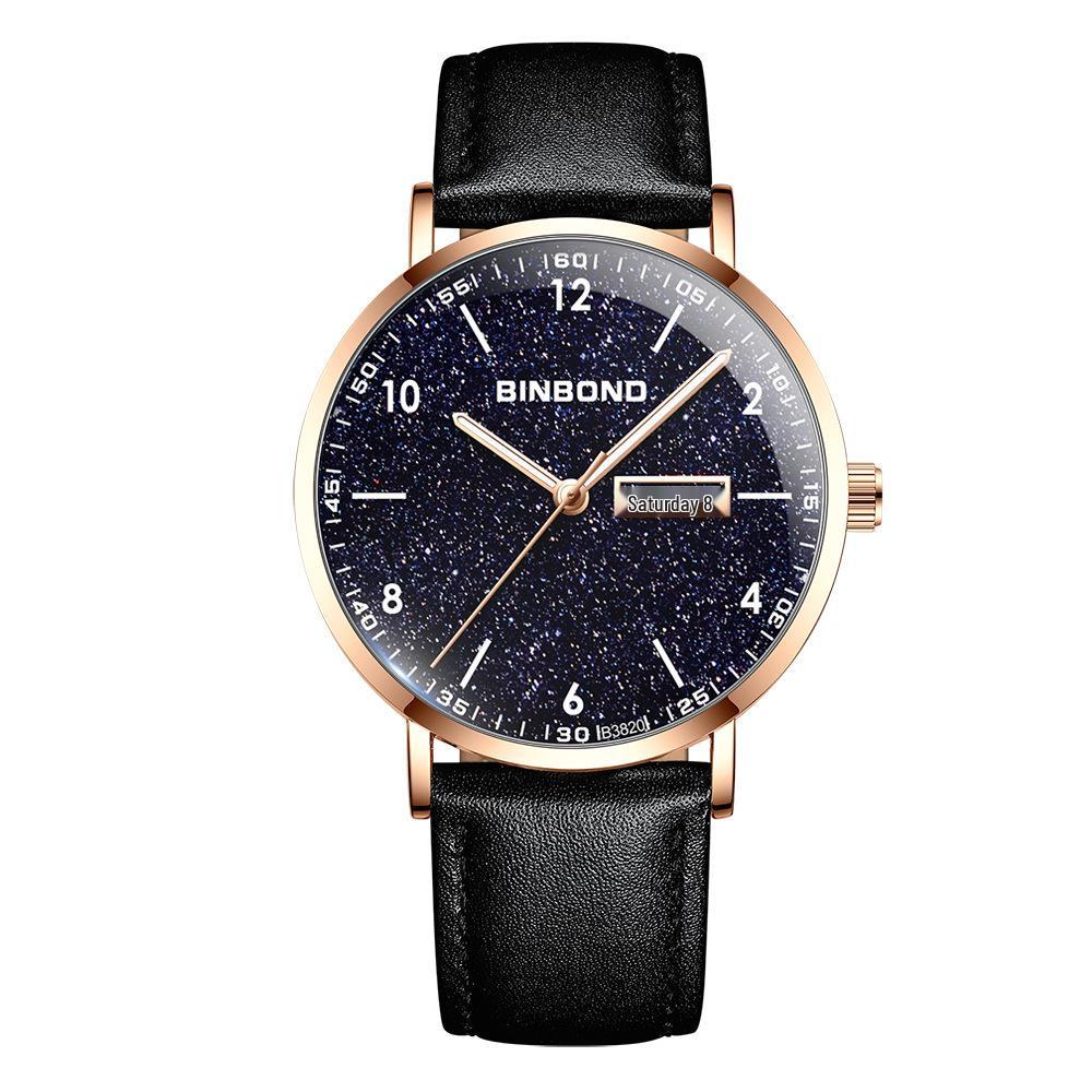 Men's Waterproof Ultra-Thin Quartz Watch - Automatic Mechanical, Trendy for Junior High Students