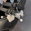 1/2Pcs  Bow Shoe Charm Buckle Shoe Accessories Diy Luxury Pearl Love Shoe Laces Charms For Sneakers Shoes Decoration