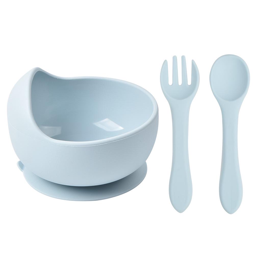Silicone Suction Baby Bowl & Spoon Set for Feeding and Training