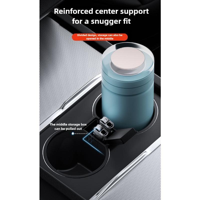 For Tesla Model Y Juniper 2025 Launch Model 3 Highland 2020-2025 Water Cup Holder Center Console Tidying Non-slip Accessories