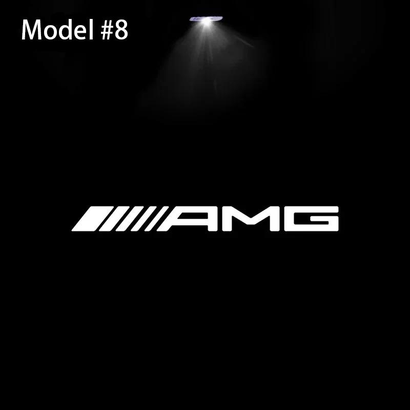 

2 шт. Светодиодные приветственные огни на двери для стайлинга автомобиля, аксессуар с эмблемой для Mercedes Benz AMG W205 C300 W203 W206 W108 W124 W126 W140 W168 W169 2PCS colorfast