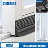 1PC 2m/78.74inch Anti-Cold Sliding Window Seal Strip Sound Insulation Self Adhesive Triple Windproof Door Under Adjustable Weath