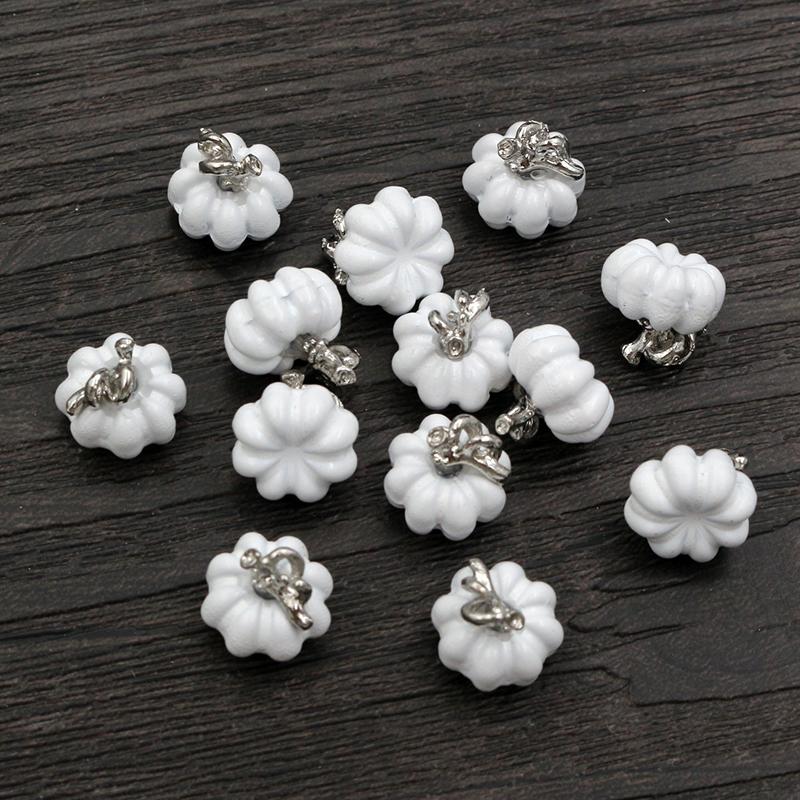 10pcs/lot 10x11mm 3D Enamel Pumpkin Charms Pendant DIY Jewelry Making Findings Supplies for Necklace