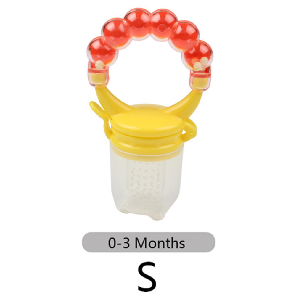1Pcs Baby Pacifier Fresh Fruits Food Silicone Nipple Holder Funny Rattle Kids Food Feeder Nipples