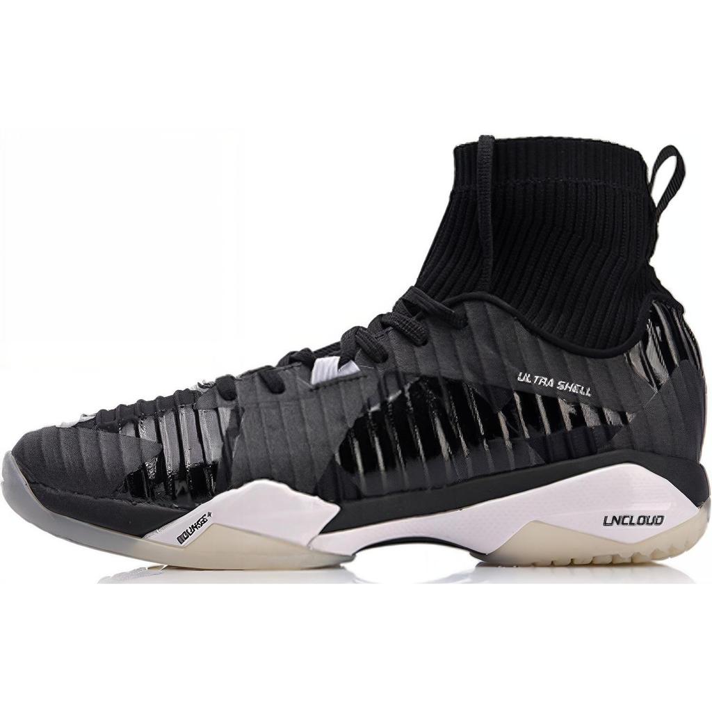 Li Ning Frontier Shadow Pro Rubber Cushioning Slip Resistant Breathable Lightweight High top Badminton Shoes Unisex AYAN005-2