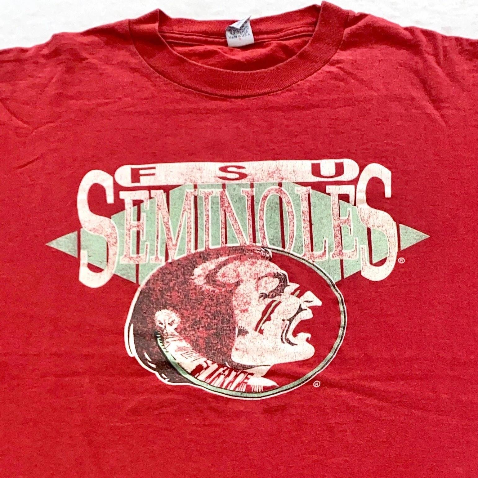 vintage 90s FSU FLORIDA STATE SEMINOLES THE GAME T-Shirt LARGE/XL football ncaa 3XL