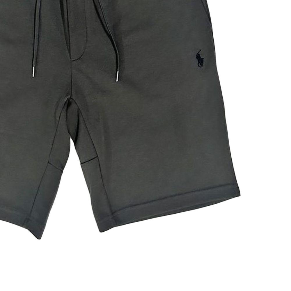 Pantaloni scurți casual Polo Ralph Lauren cu șnur, talie elastică, broderie logo, pentru bărbați, gri închis 710741703-017