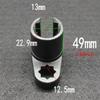 3/8" 22MM Offset Oxygen Sensor Socket Wrench Oxygen Sensing Wrench Oxygen Sensor Auto Repair Removal Tool Oxygen Sensor Socket