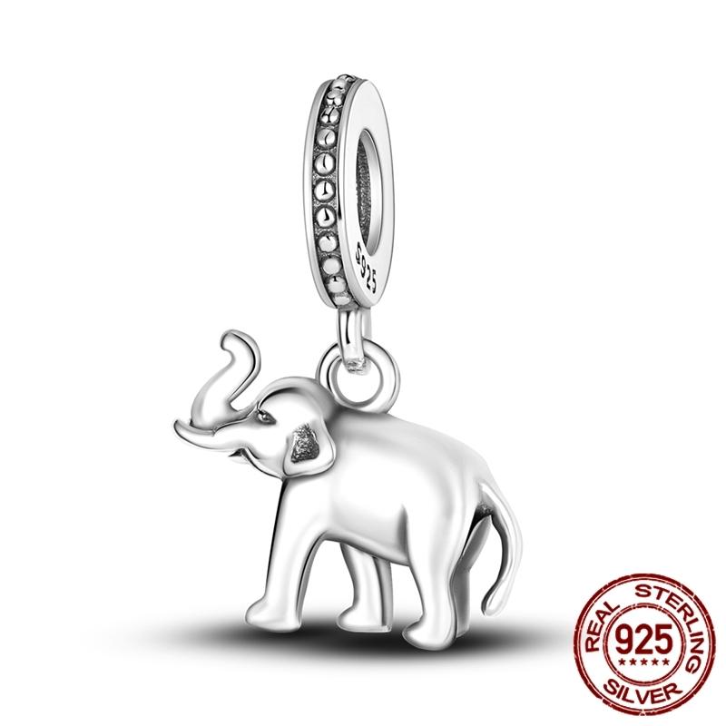 Copper Elephant Gathering Panda Pendant Charms Beads Fitoriginal Bracelet Diy Birthday Jewelry Gifts For Women