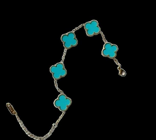 Браслет из 18-каратного золота «Четырехлистный клевер» двусторонний - Универсальный и элегантный дизайн 18K Gold