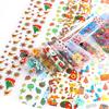 10 st/förpackning 20*4 cm Nyår Nail Art Stickers Dekaler Nagelfolier Manikyr Dekoration Juldesign