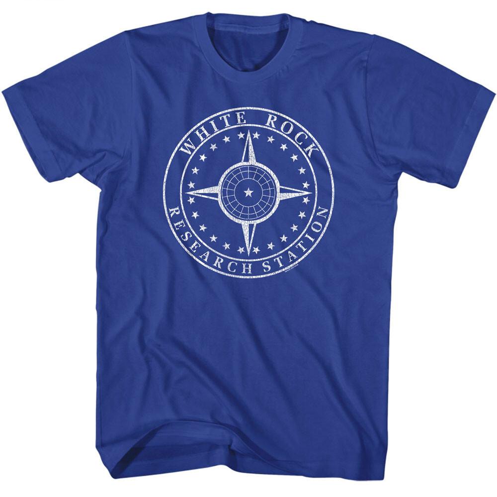 Stargate Sci Fi TV Show White Rock Research Station Badge Logo Men T Shirt XXL